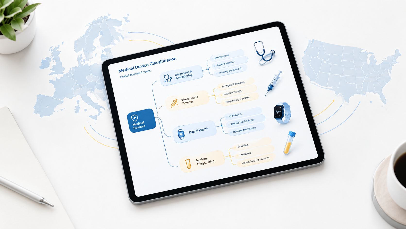 Classification of medical devices in the EU and US