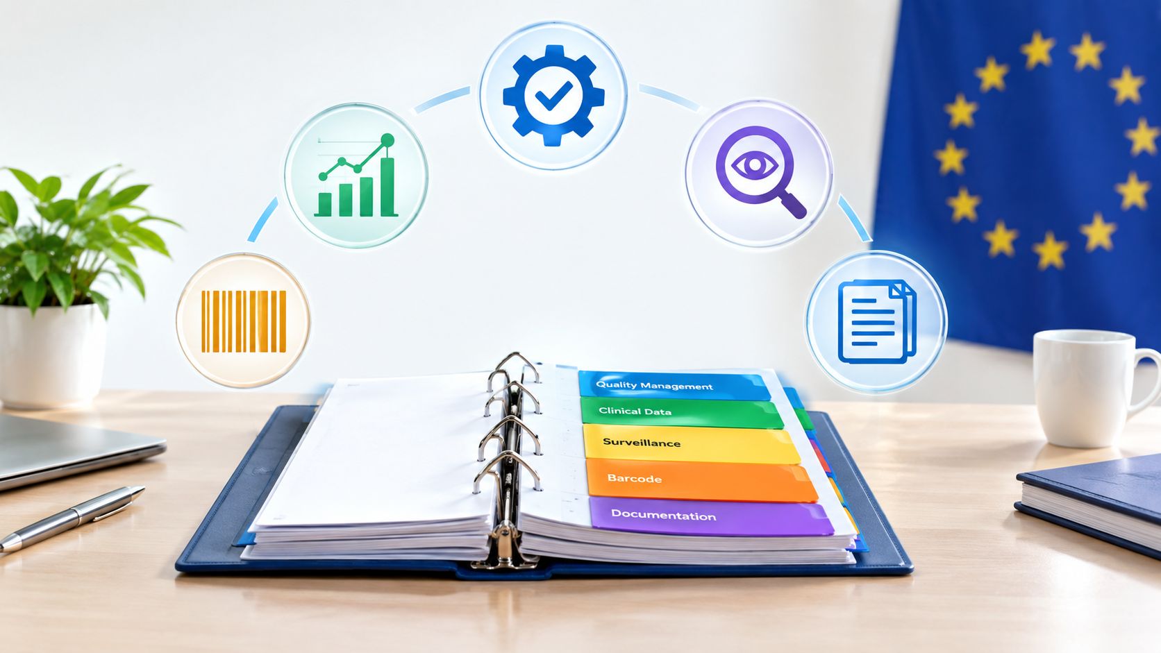 EU MDR requirements for medical device manufacturers mapped to articles and annexes